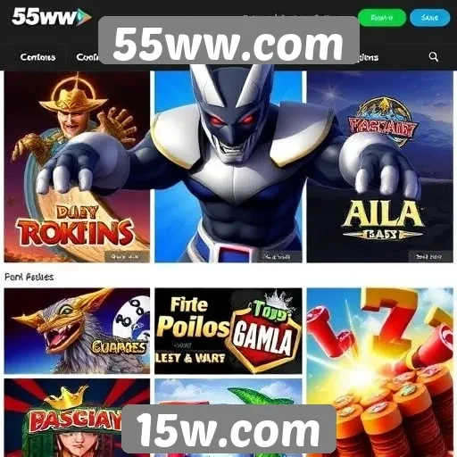 Principais jogos disponíveis no site 55ww.com